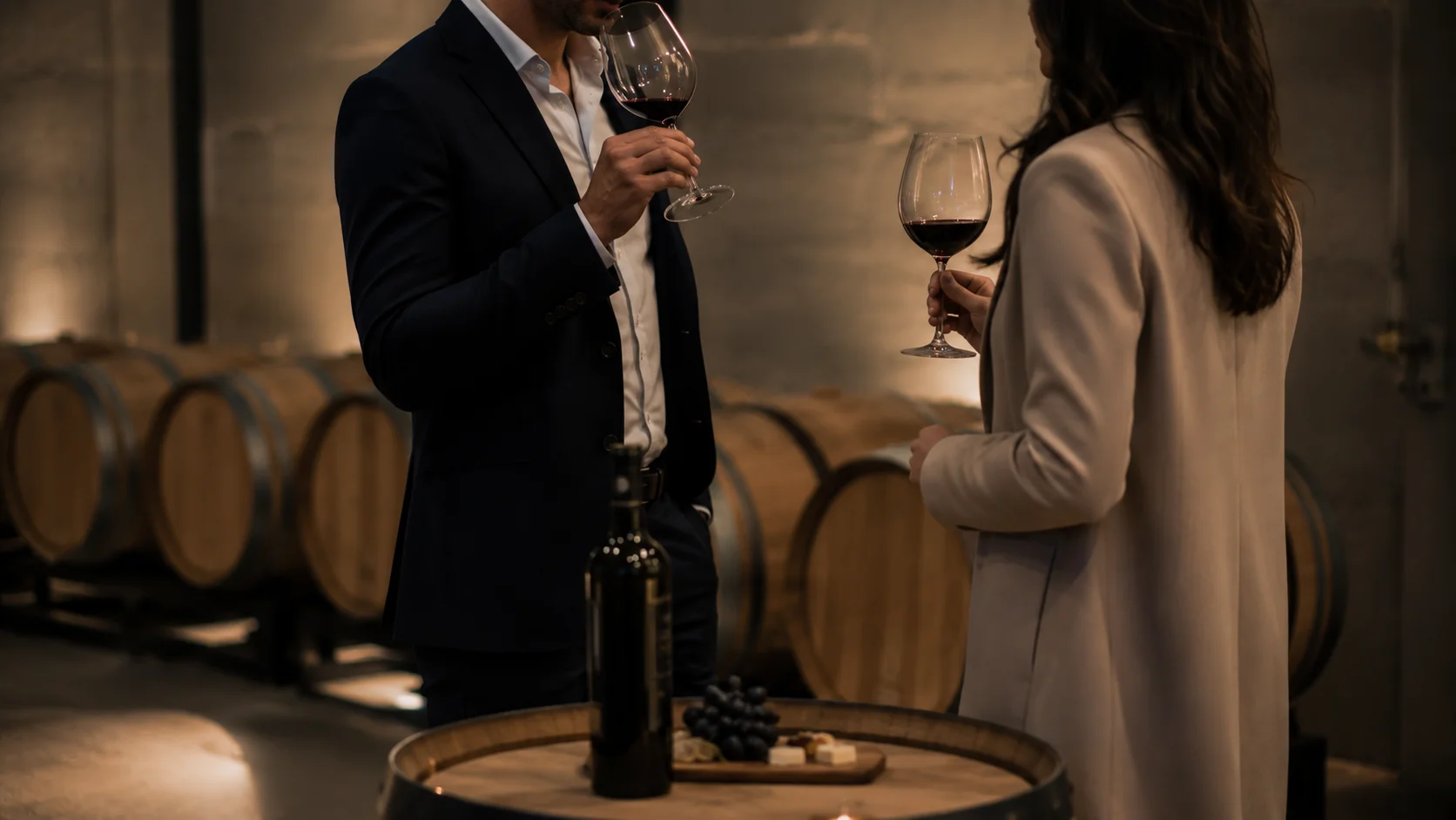 Cata de vinos en bodega La Rioja con chófer privado — enoturismo premium