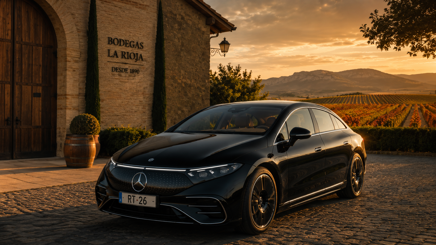 Rioja Executive — premium private driver La Rioja with Mercedes EQ and Tesla
