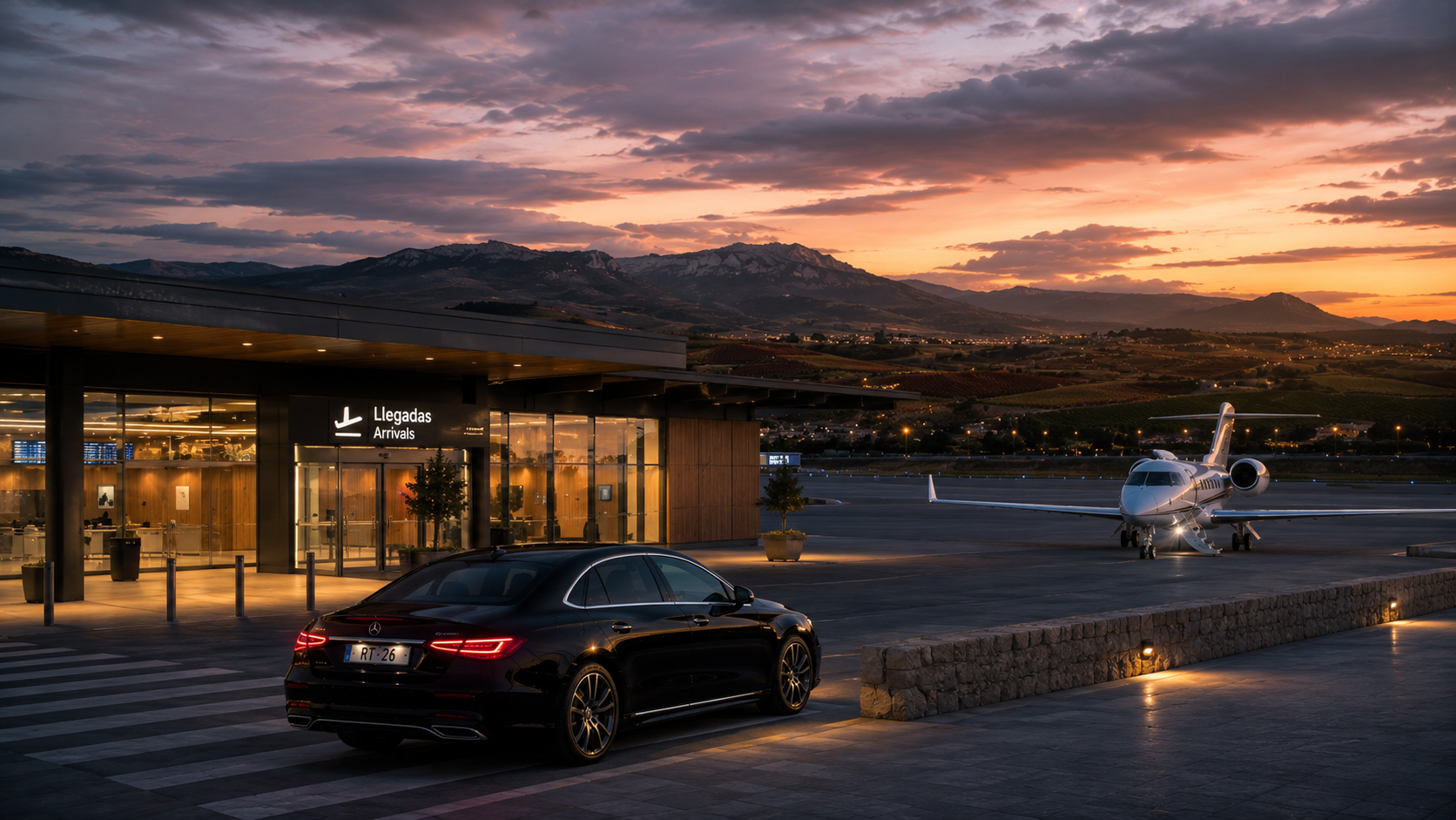 Airport transfer from Logroño La Rioja — private driver to Bilbao, Madrid, Zaragoza