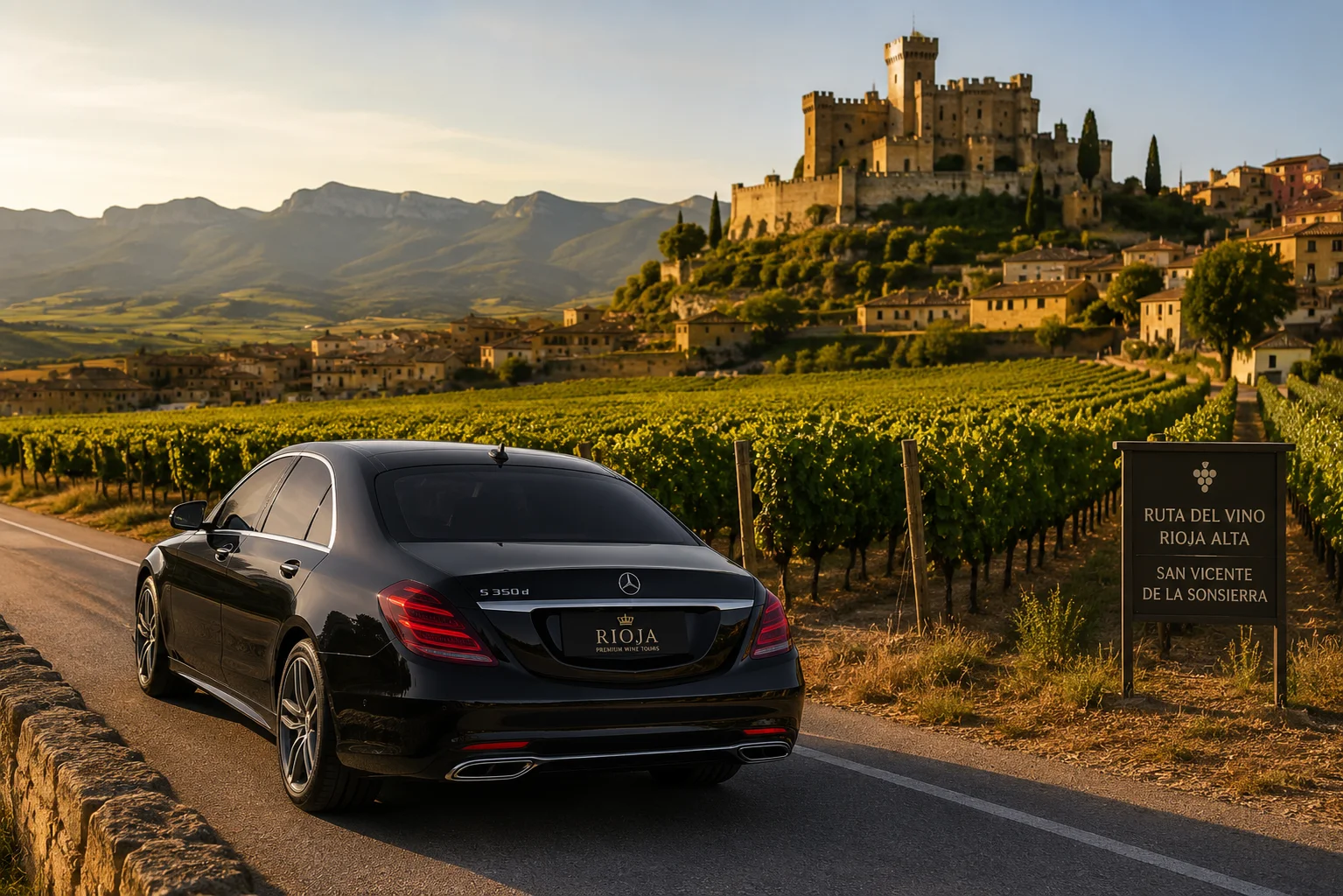Cata de vino tinto de Rioja en una bodega