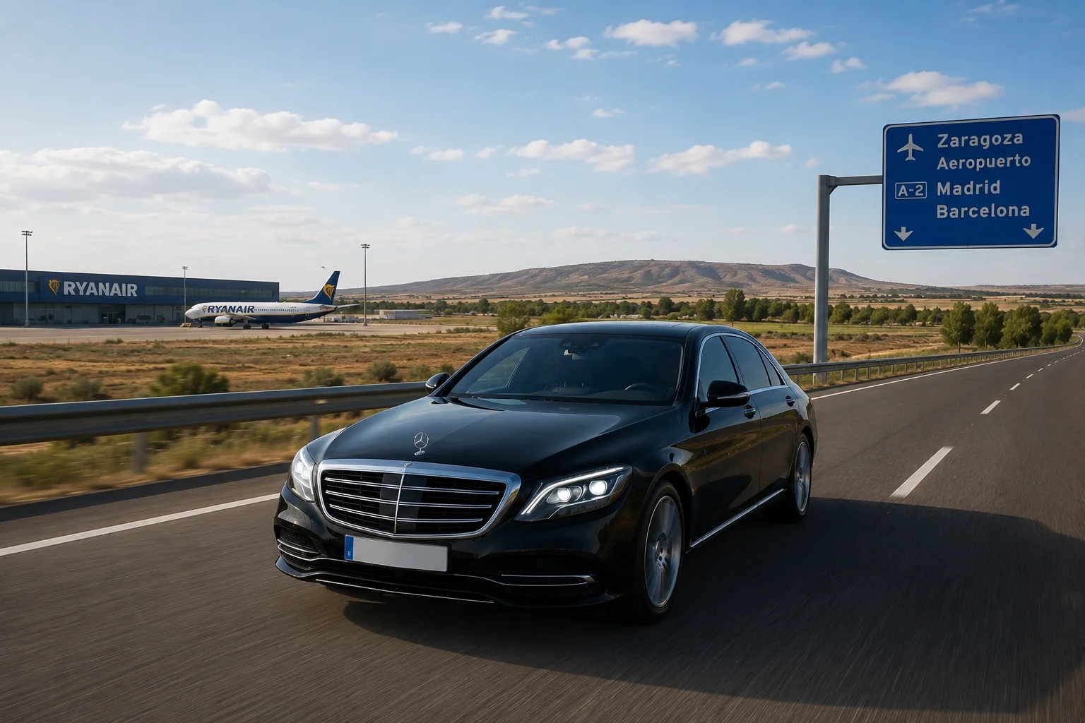 Transfer aeropuerto Zaragoza desde Logroño — ruta privada por La Rioja y Aragón