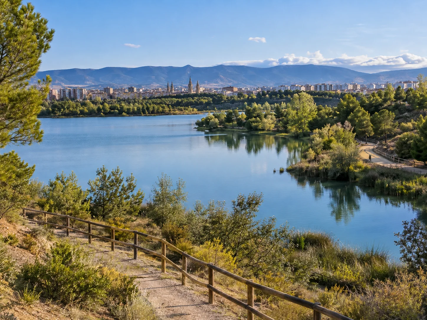 Parque, embalse y Mirador de La Grajera en Logroño