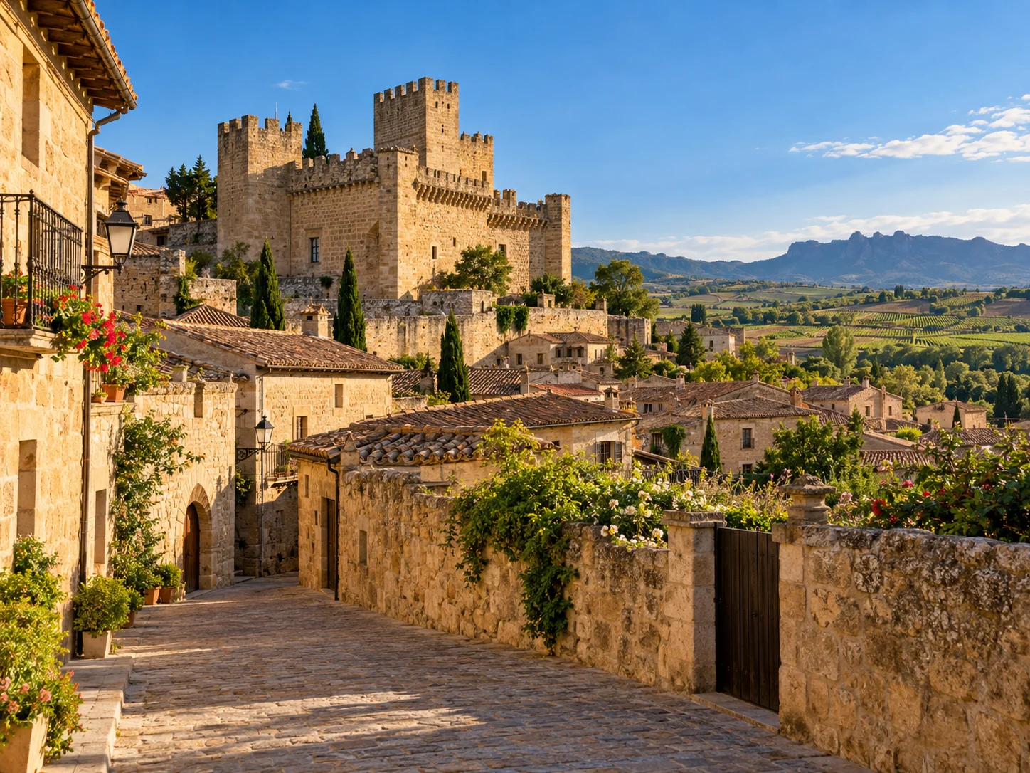 Sajazarra, pueblo amurallado de La Rioja con su castillo-palacio